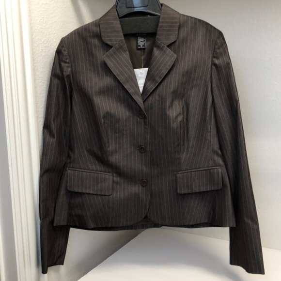 Body by Victoria brown pinstripe suit jacket - Picture 1 of 6